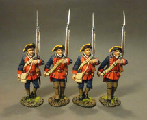 Four Line Infantry Marching, Set#1, The New Jersey Provincial Regiment