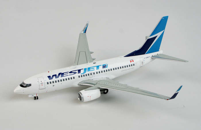 WestJet (Canada) B737-700 Gemini Diecast Display Model, 1:200 Gemini ...