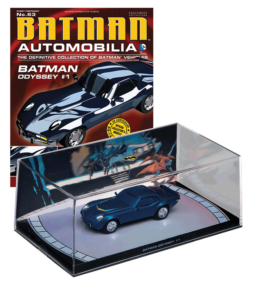 Batmobile Die Cast Model Batman Odyssey #1, 1:43 Eaglemoss Collections  EMO-BM063