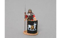 Roman Legionnaire Standing Ready (9th Legion, black shield)--single figure