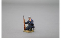 Shouting Kriegsmarine Soldier (Navy blue uniform, round base)--single figure
