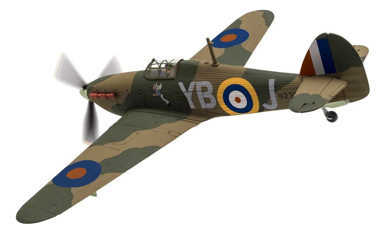 24 DIE CAST /" HAWKER HURRICANE /" WW2 AIRCRAFT COLLECTION FIGHTER 1//72
