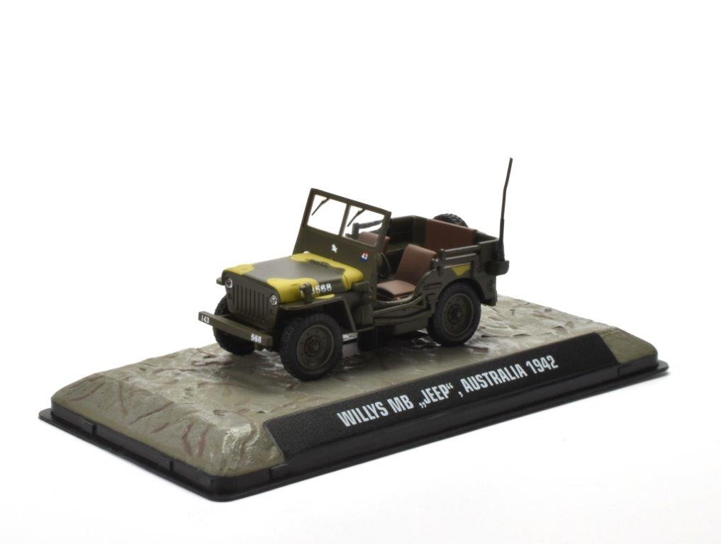 Willis MB Jeep  Diecast Amercom 1:72    1945 