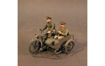 Motorbike and Sidecar with Officer, The Great War, 1914-1918, four pieces