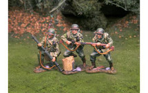 US 2nd Infantry Division Riders WWII, three figures