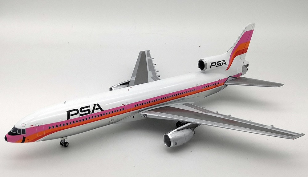 PSA Lockheed L-1011 N10112 Polished With Stand, 1:200 Inflight 200 IF ...