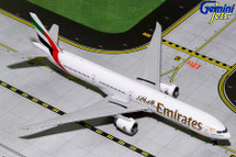 Emirates B777-300ER (Orange Expo 2020) A6-EPO Gemini Diecast Display Model,  1:400 Gemini Jets GJ-UAE1816