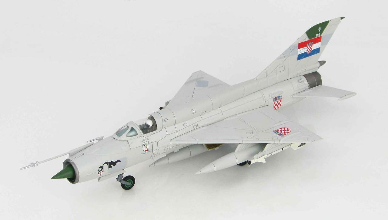 Mig 21bis Fishbed Croatian Air Force 1st Fighter Sqn Avenger Of Dubrovnik 1 72 Hobby Master Hm Ha0193