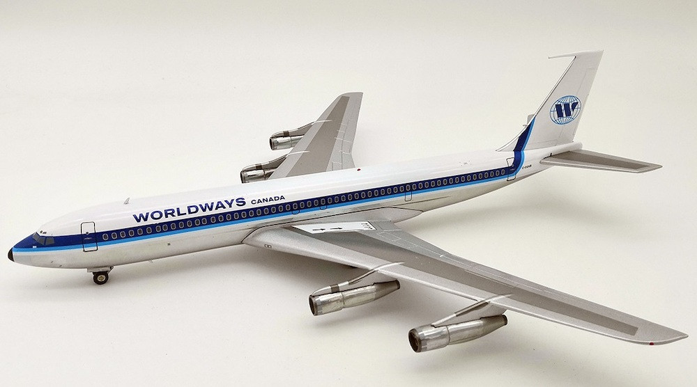 Worldways Canada Boeing 707-300 C-GGAB With Stand, 1:200 Inflight