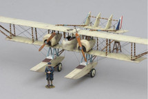 Caudron Seaplane w/ French Figure WWI Mahogany Display Model