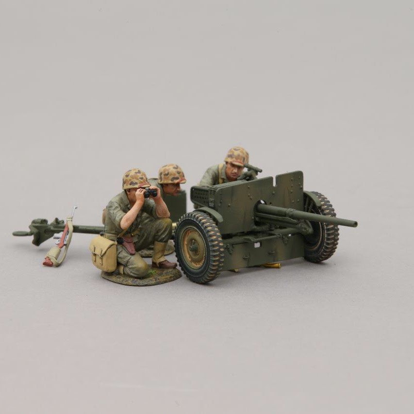 Military Anti Aircraft Gun Cannon Model Toy Soldier Action Figure model