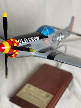 P-51D MUSTANG SILVER "OLD CROW" 1/24 SIGNED BY BUD ANDERSON #28