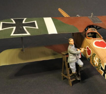 Ltn. Werner Voss Painting His Airplane WWI, Single Figure