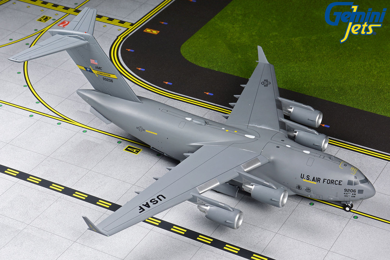 GeminiJets Gemini 200 G2AFO880 Mcdonnell Douglas C-17A Globemaster III Diecast Model USAF 99206 SC # G2AFO880 Charleston AFB