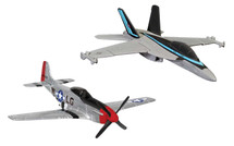 Maverick`s F/A-18 Hornet and P-51D Mustang (Top Gun Maverick, 2020) Corgi Showcase