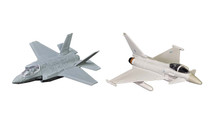 Defense of the Realm Collection F-35 and Eurofighter Typhoon Set Corgi Showcase