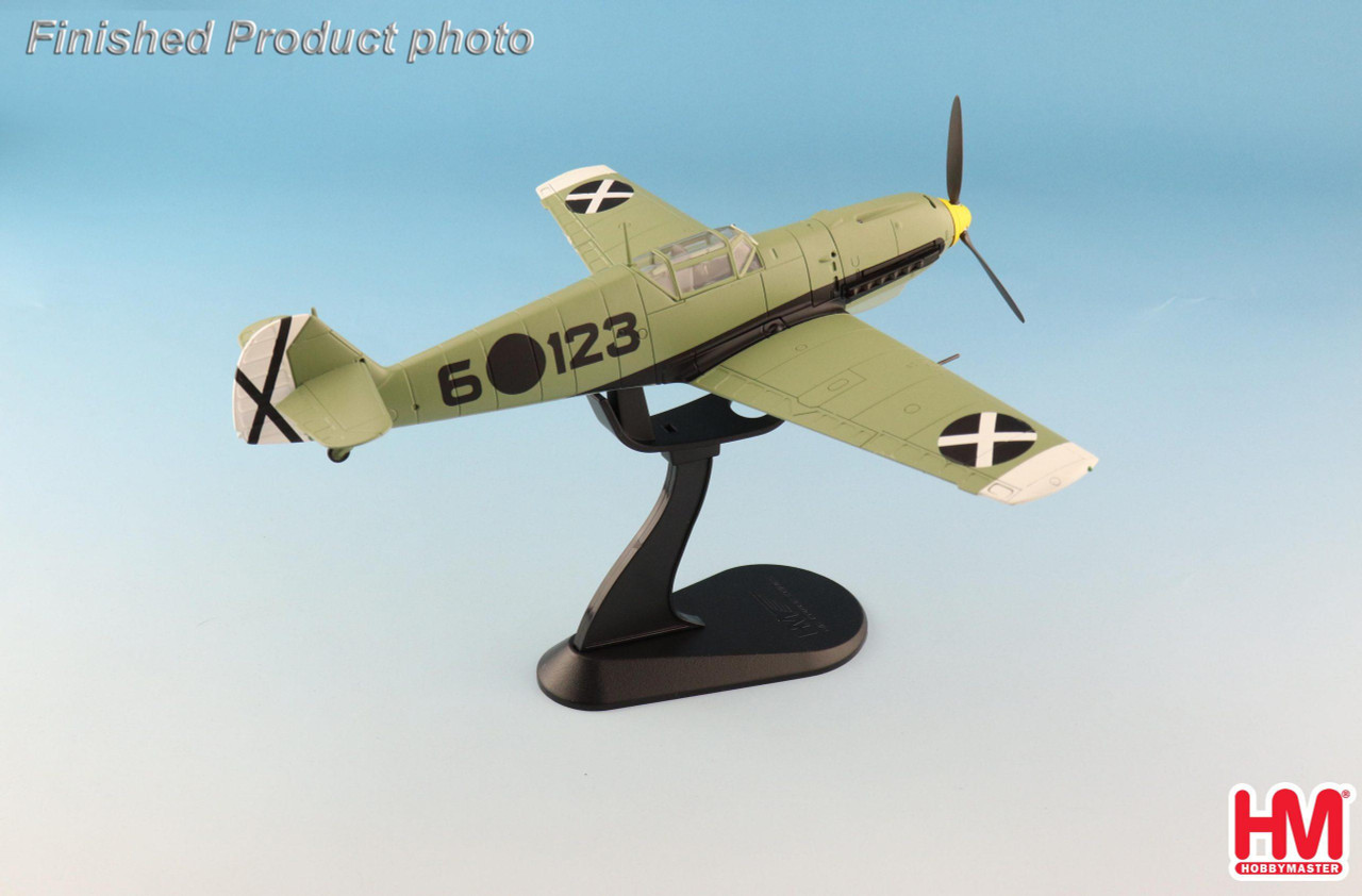 Bf 109E Luftwaffe 3.J/88 Condor Legion, Hans Schmoller-Haldy, Spain, Spanish  Civil War, March 1939, 1:48 Hobby Master HM-HA8717