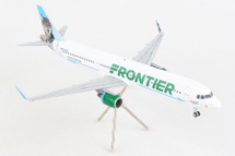 Frontier Airlines A321-200, N704FR Virgina the Wolf Gemini 200 Diecast Display Model
