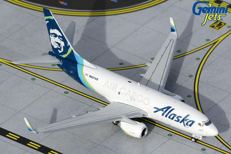 Alaska Air Cargo B-737-700 (BDSF) N627AS Gemini Diecast Display