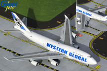 Western Global B-747-400 (BCF) N344KD (Flaps Down)Gemini Jets Diecast Display Model