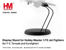 Hobby Master Jet Fighter Display Metal Stand for F-5, Tornado, and Eurofighter 1:72 Scale Jet Fighters