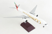 Emirates Airlines 777-300ER, 50TH ANNIVERSARY A6-EGE Gemini 200 Diecast Display Model 