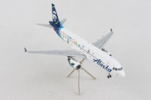 Alaska Airlines A320, N854VA Fly with Pride Gemini Diecast Display Model