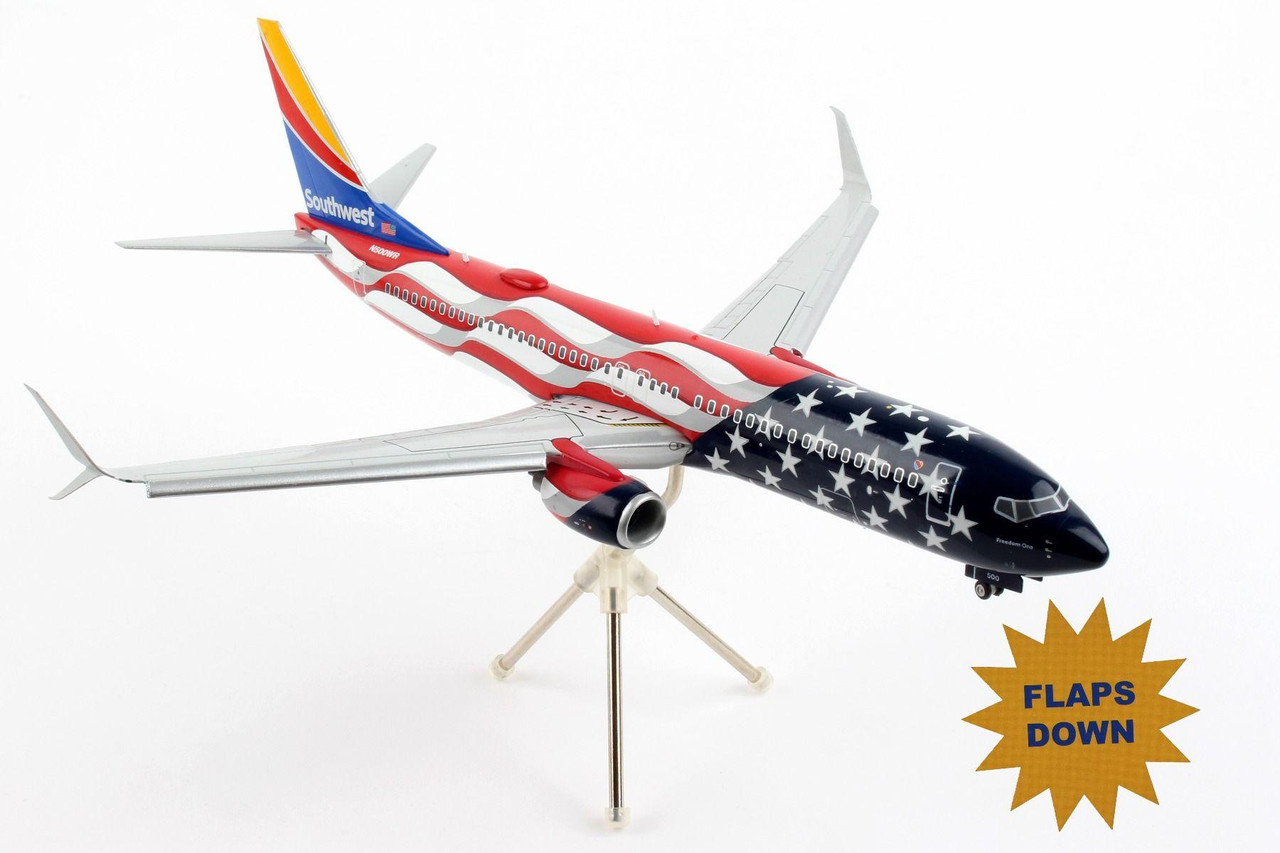Southwest Airlines 737-800, Freedom One N500WR, Flaps Down Gemini