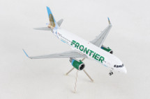Frontier Airlines A320NEO, N303FR, Poppy the Prairie Dog, Gemini 200 Diecast Display Model