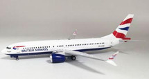 British Airways Boeing 737-8 MAX, ZS-ZCB with Collector Coin and Stand