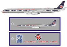 Flying Tigers DC-8-63, N779FT Polished with Stand and Keychain