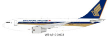Singapore Airlines Airbus A310, 9V-STE with Stand (White Box Models)