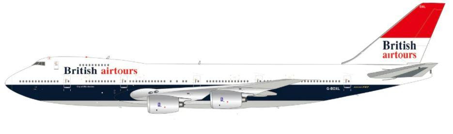 British Airtours Boeing 747-236, G-BDXL with Stand, 1:200