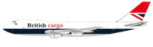British Airways Cargo Boeing 747-236, G-KILO with Stand