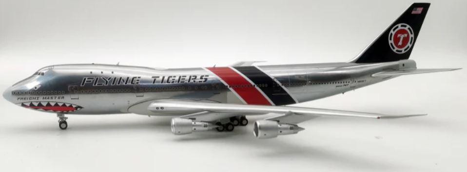 Flying Tigers 747-123F Polished,N800FT with Stand