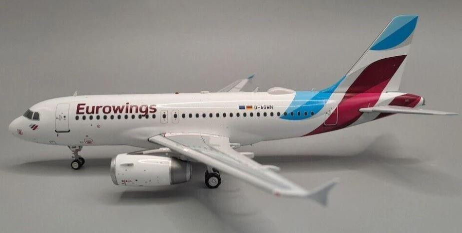 Eurowings Airbus A319, D-AGWN with Stand, 1:200 JFox Models JF