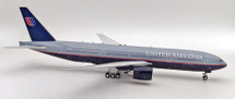 United Airlines Grey Top 777-200, N786UA with Stand