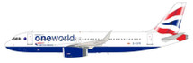 British Airways Airbus A320, G-EUYR "One World" with Stand