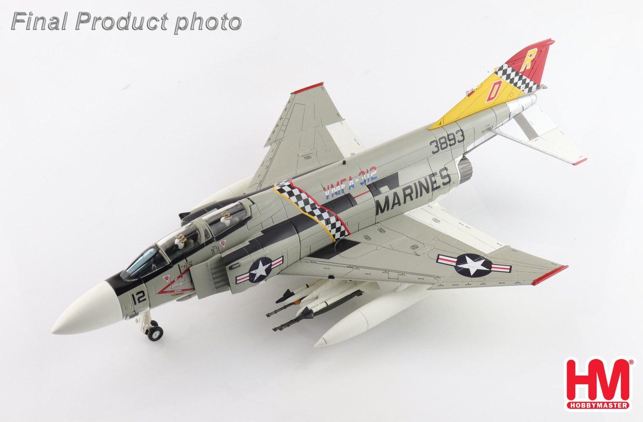 F-4F Phantom II - USMC VMFA-312 Checkerboards, DR12, 1976, 1:72