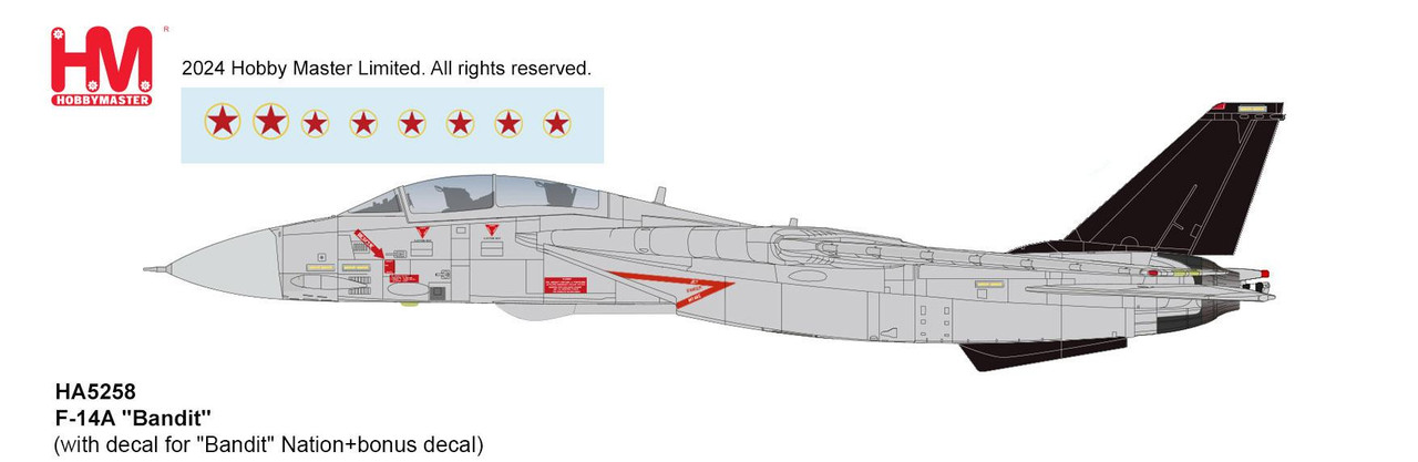F-14A Tomcat - Rogue Nation, Top Gun: Maverick, 2022, w/Decal