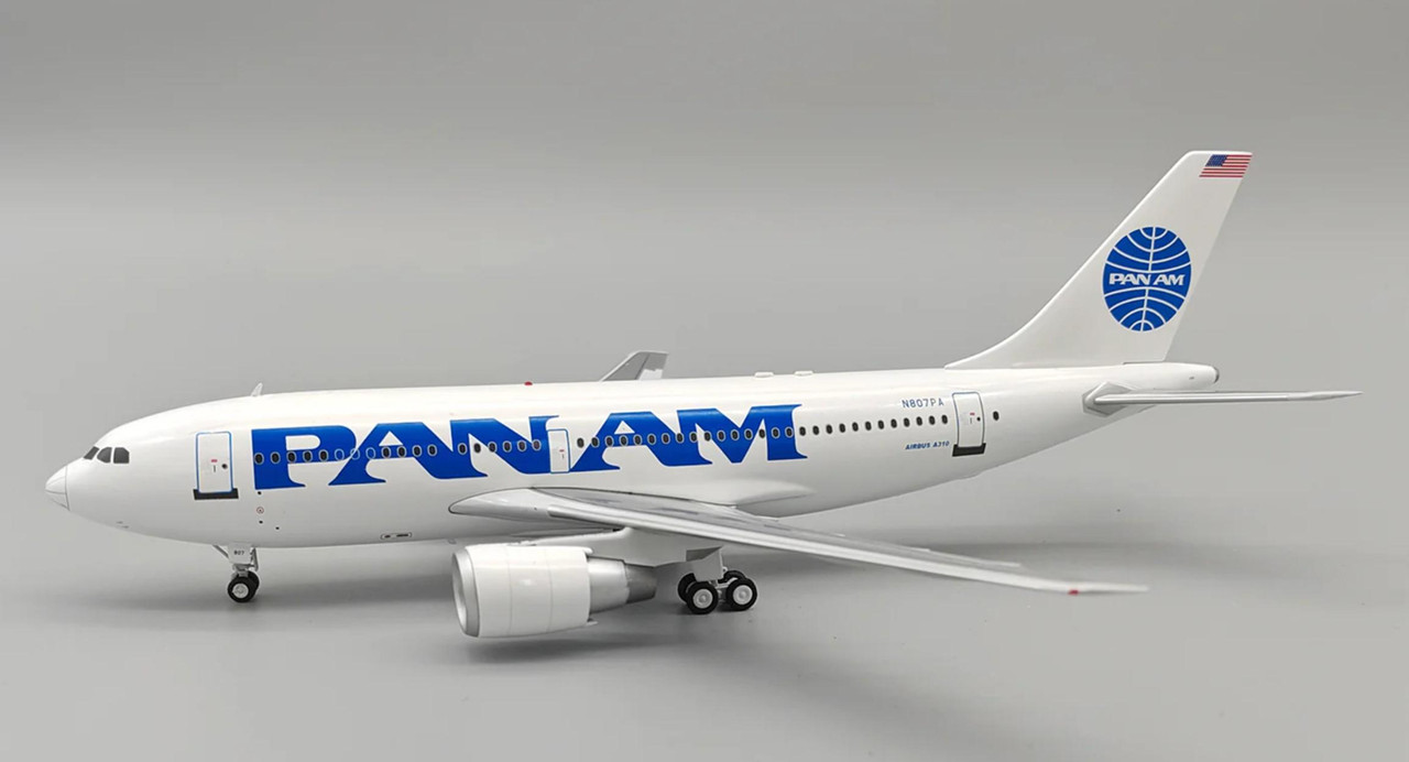 航空機・ヘリコプター Pan Ame A310 Pan Am Airbus A310 N807PA - w/ Stand, 1:200 Inflight 200 IF-310PA1224R