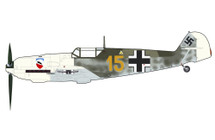 BF 109E-3 "Karl Wolff" Yellow 15, III/JG 52, France, August 1940