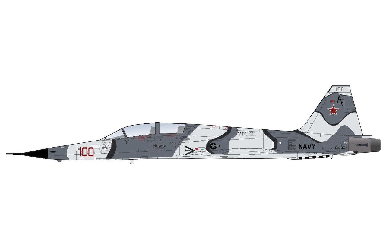 F-5F Franken Tiger 810834, VFC-111, US Navy, 2023, 1:72 Hobby