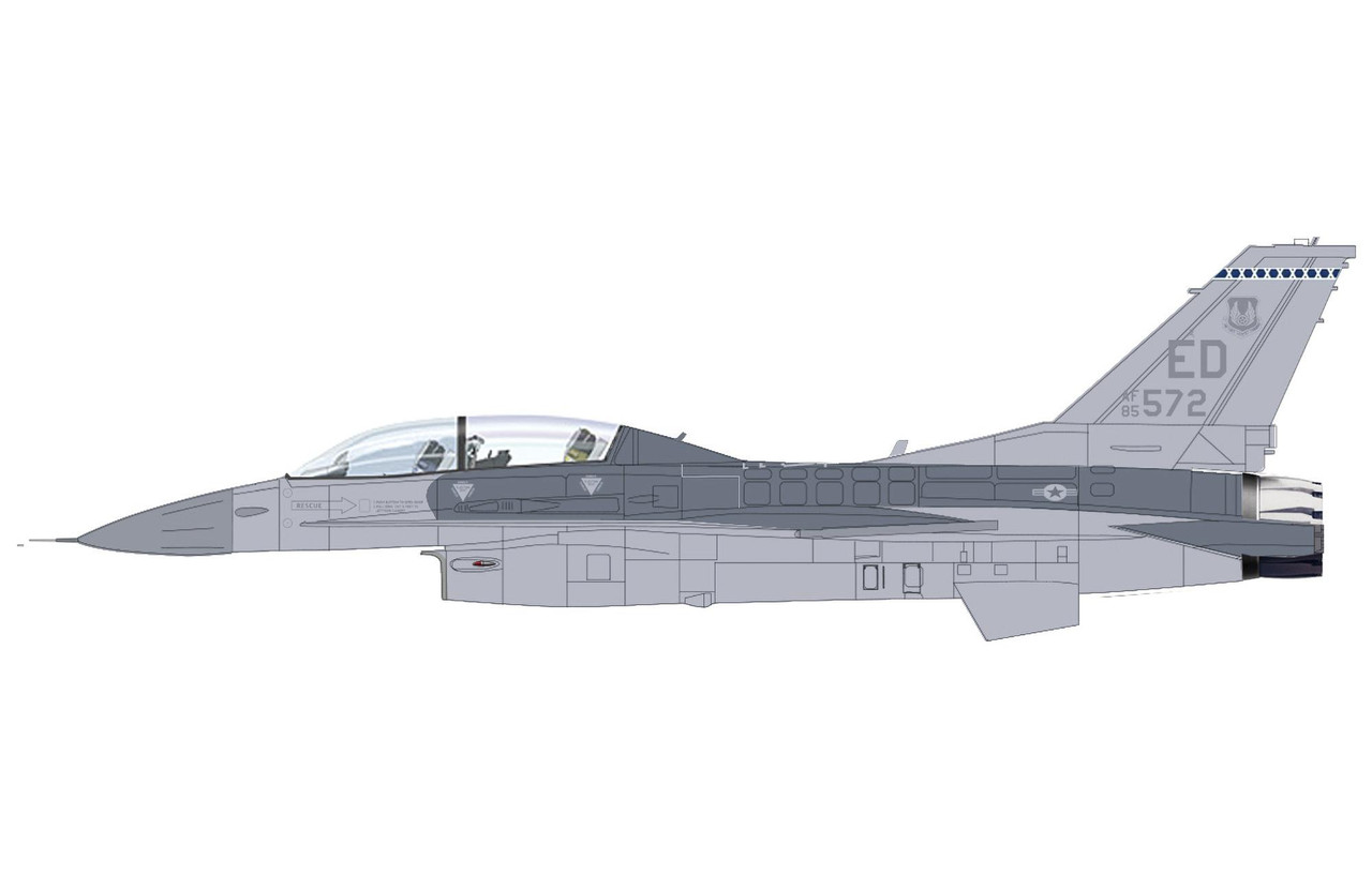 F-16D Fighting Falcon 85-1572, Edwards AFB, 2024, 1:72 Hobby