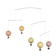 Hot Air Balloon Mobile - Pastels Authentic Models