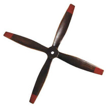 Wood Propeller Four Blade Authentic Models