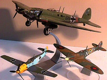 Collectors Set of 3 HE-111, BF-109E, Spitfire