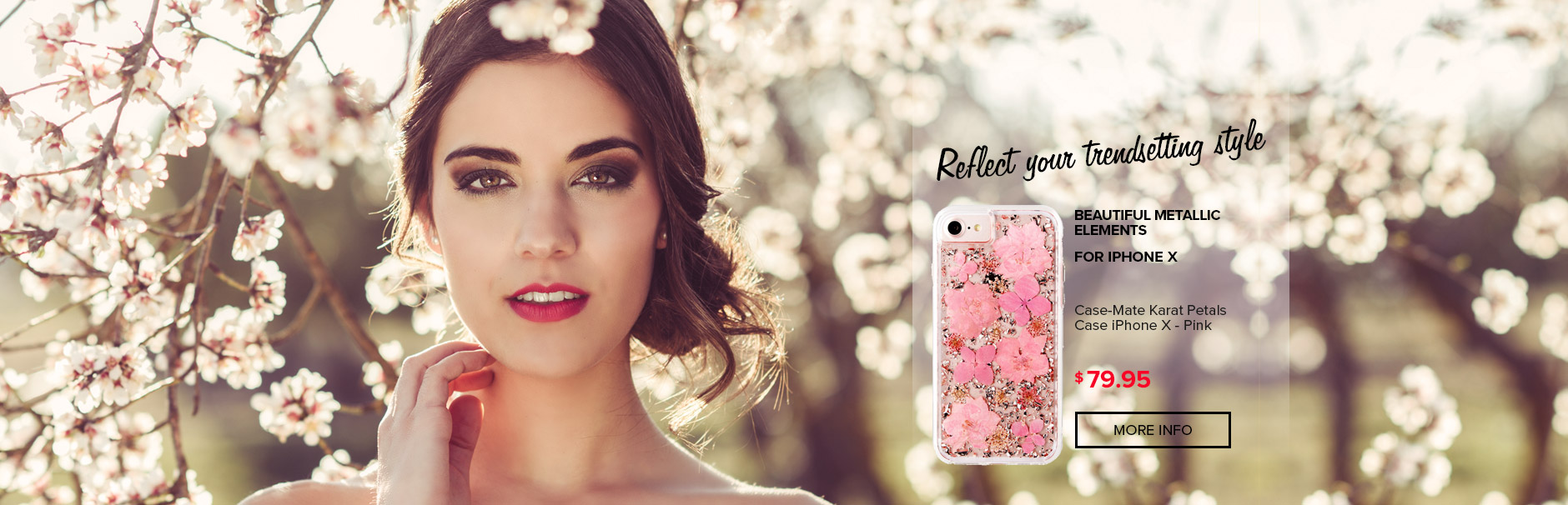 Case-Mate Karat Petals Case iPhone X - Pink