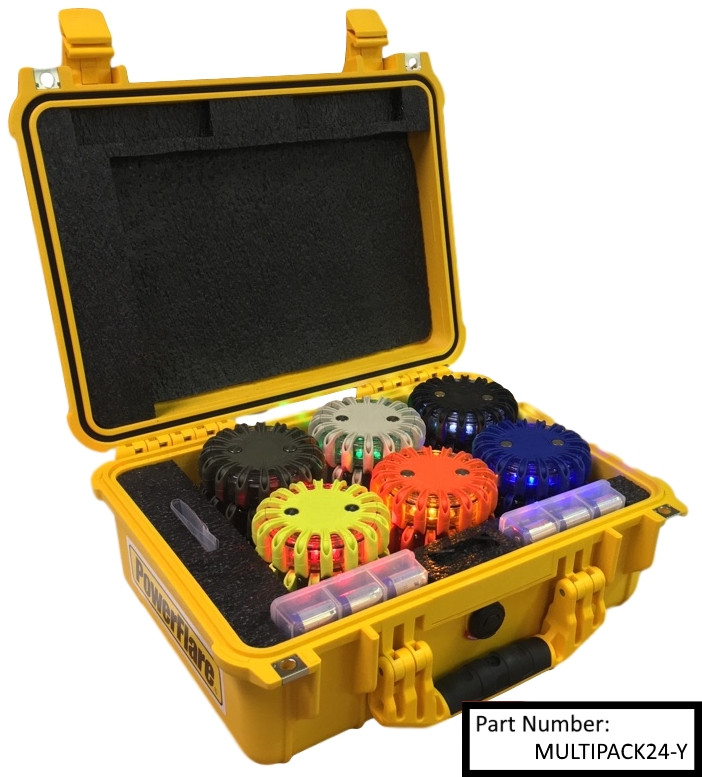 MultiPack24 PowerFlare Safety Lights - LEA-AID