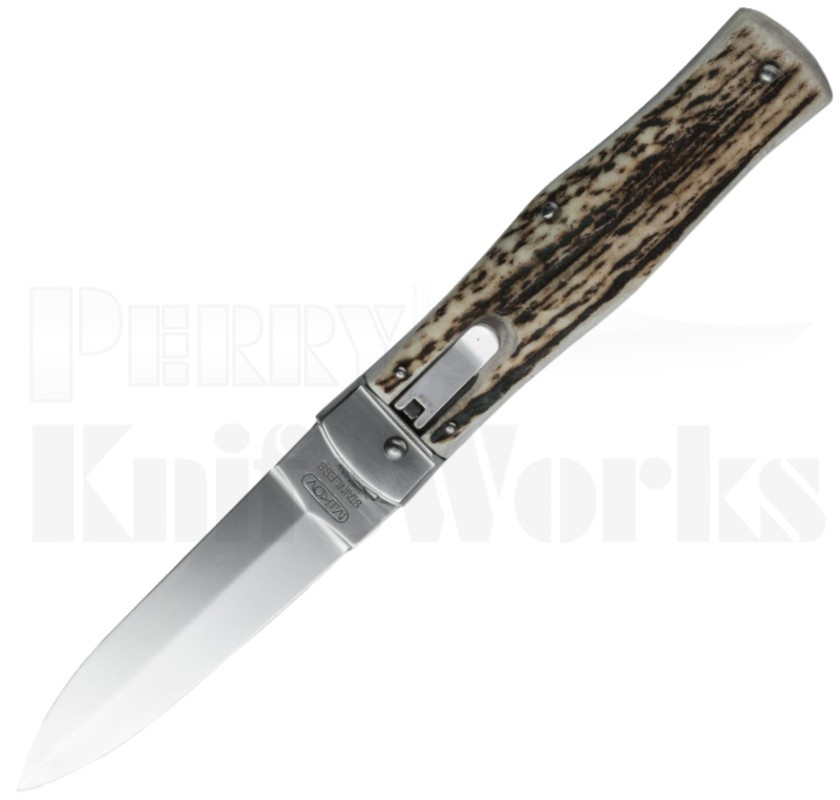 Mikov 241 Predator Leverlock Automatic Knife Stag l Polish ...